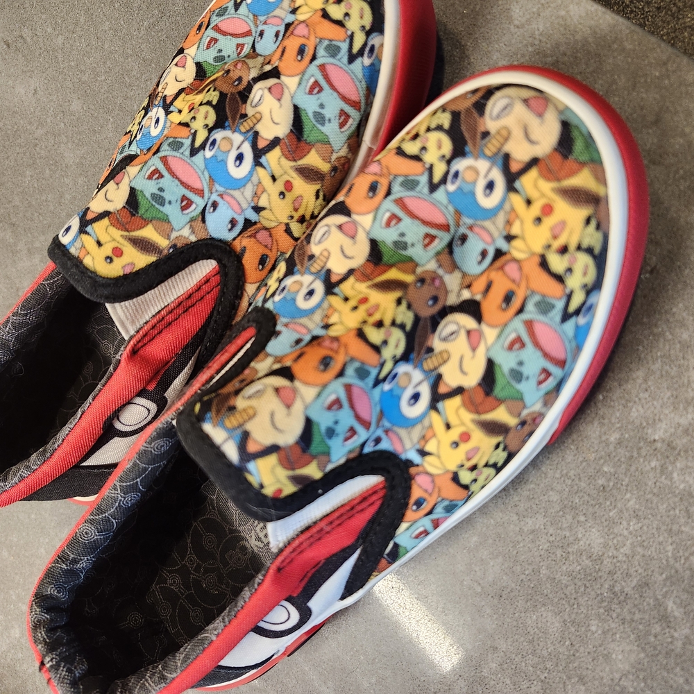Colorful Pokémon Slip-On Shoes